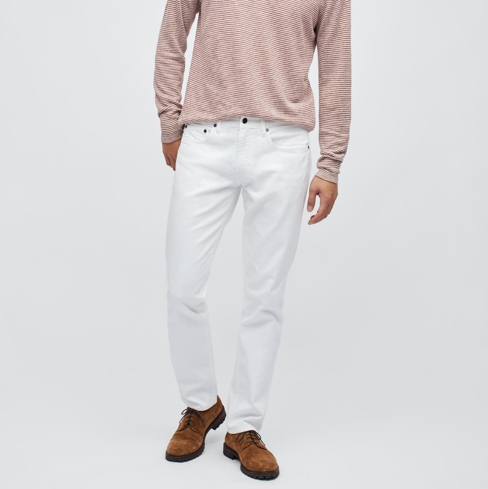 Bonobos men's slim travel jeans white - 34W/34L
